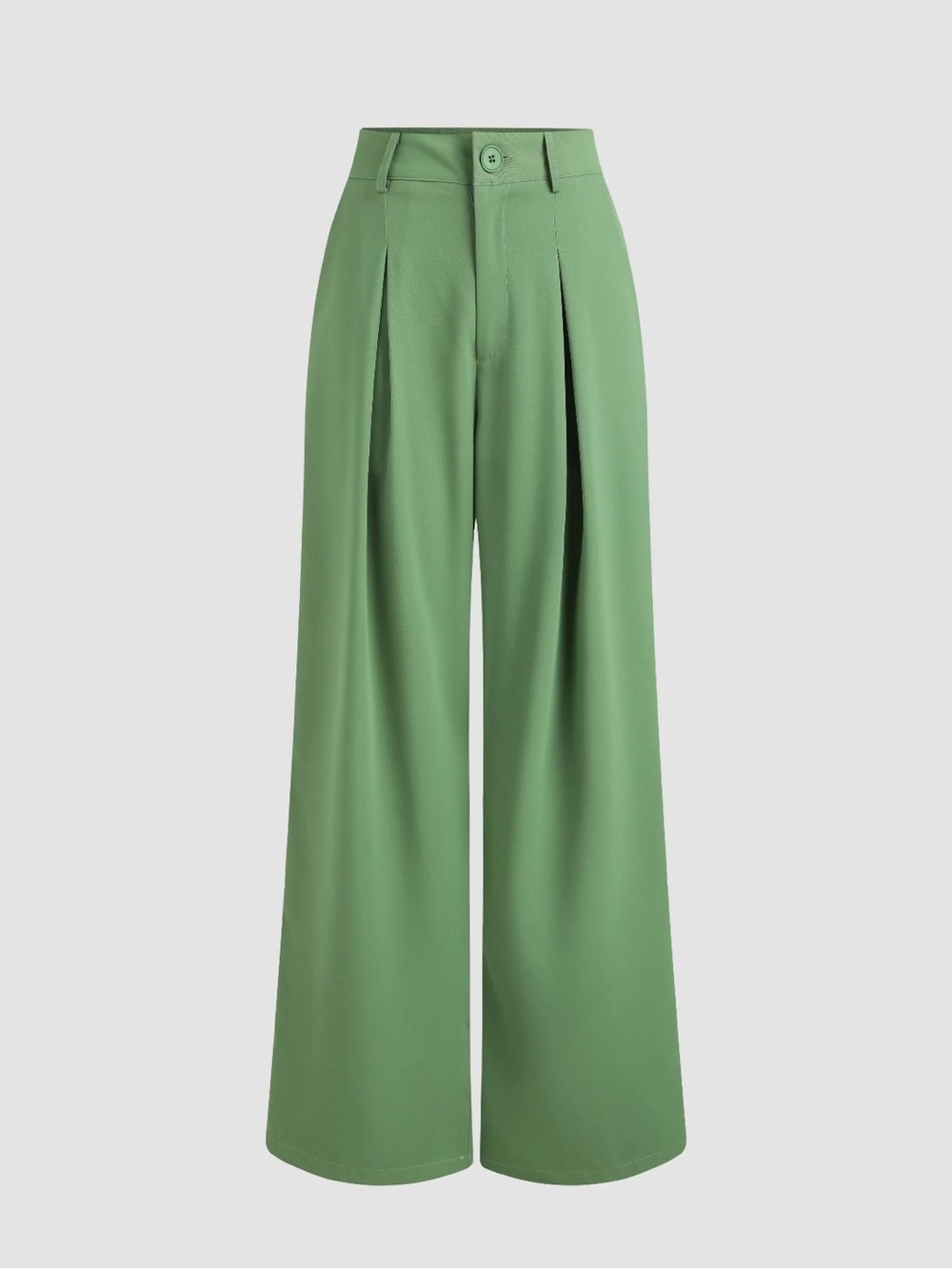 Cider Wide Leg Trousers in green